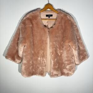 Joh Pink Faux Fur Jacket Size L/XL